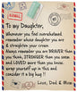 TO MY DAUGHTER BLANKET