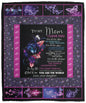 TO MY MOM BLANKET PURPLE