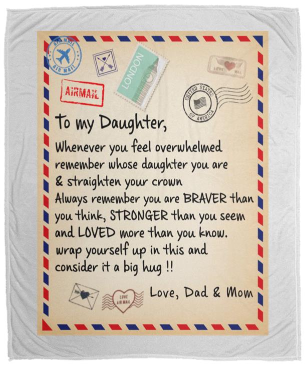 TO MY DAUGHTER BLANKET