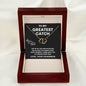 TO MY GREATEST CATCH EVERLASTING LOVE NECKLACE