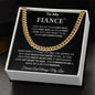 TO MY FIANCE` CUBAN CHAIN NECKLACE