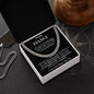 TO MY FIANCE` CUBAN CHAIN NECKLACE