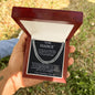 TO MY FIANCE` CUBAN CHAIN NECKLACE