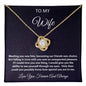 TO MY WIFE LOVE KNOT NECKLACE