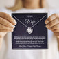TO MY WIFE LOVE KNOT NECKLACE