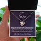 TO MY WIFE LOVE KNOT NECKLACE