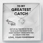 TO MY GREATEST CATCH LOVE KNOT NECKLACE