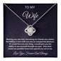 TO MY WIFE LOVE KNOT NECKLACE