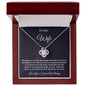 TO MY WIFE LOVE KNOT NECKLACE