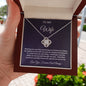 TO MY WIFE LOVE KNOT NECKLACE