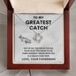 TO MY GREATEST CATCH LOVE KNOT NECKLACE