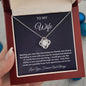 TO MY WIFE LOVE KNOT NECKLACE
