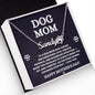 DOG MOM NAME NECKLACE WITH PAW PRINT