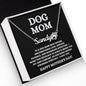 DOG MOM NAME NECKLACE WITH PAW PRINT