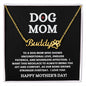 DOG MOM NAME NECKLACE WITH PAW PRINT
