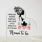 MIRACLES HAPPEN EVERYDAY PRINTED HEART SHAPED ACRYLIC pLAQUE