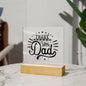 THANK YOU DAD SQUARE ACRYLIC PLAQUE