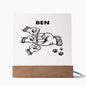 BEN RIDGE SKYLA CAVAN SQUARE ACRYLIC PLAQUE