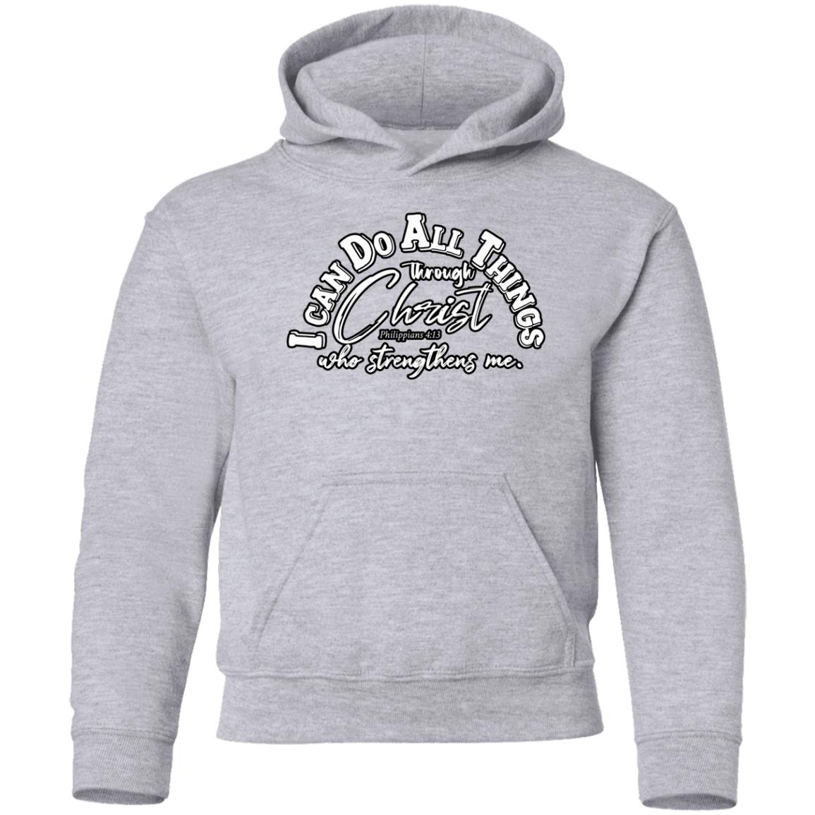 I CAN DO ALL THINGS G185B Youth Pullover Hoodie