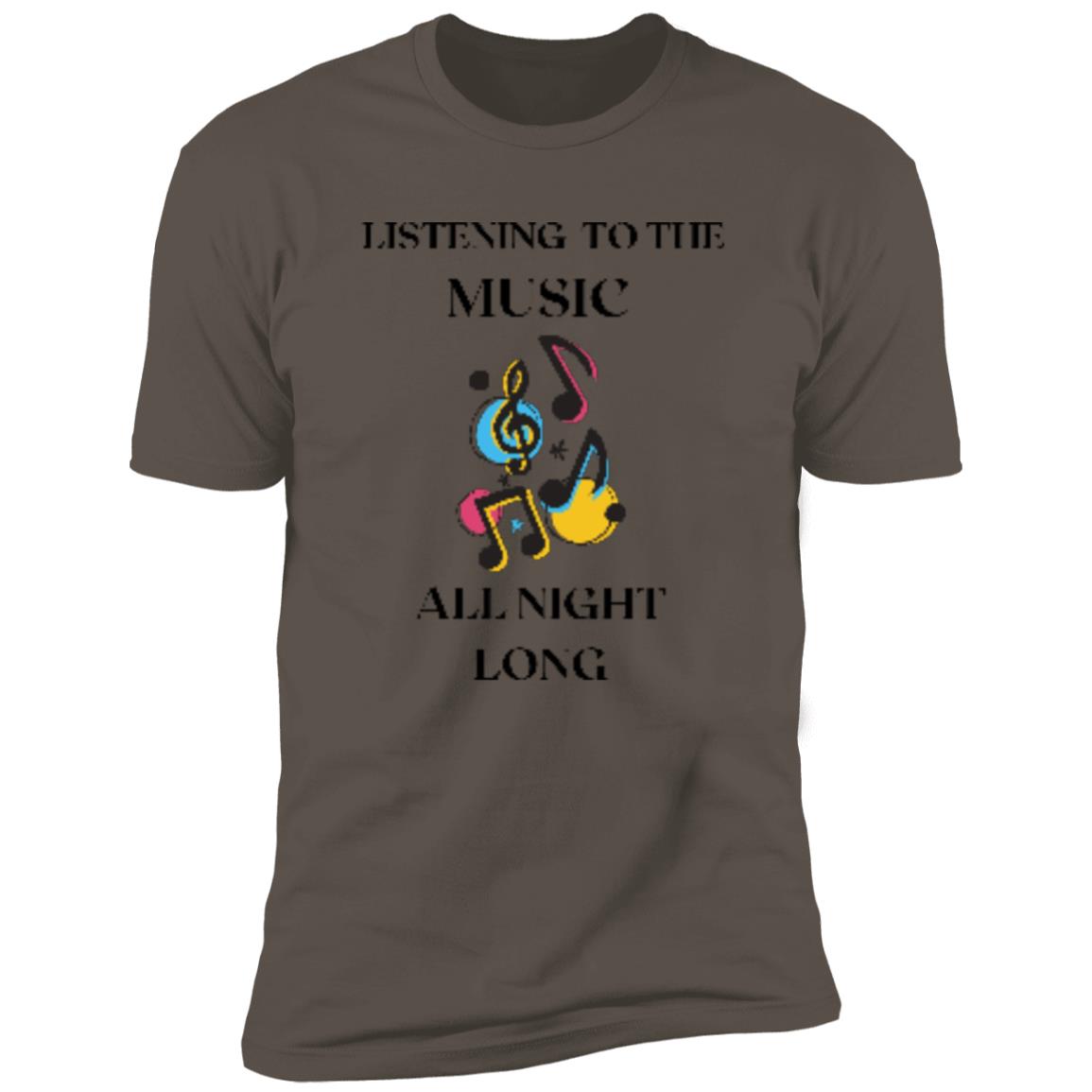 LISTENING TO THE MUSIC NL3600 Premium Short Sleeve T-Shirt
