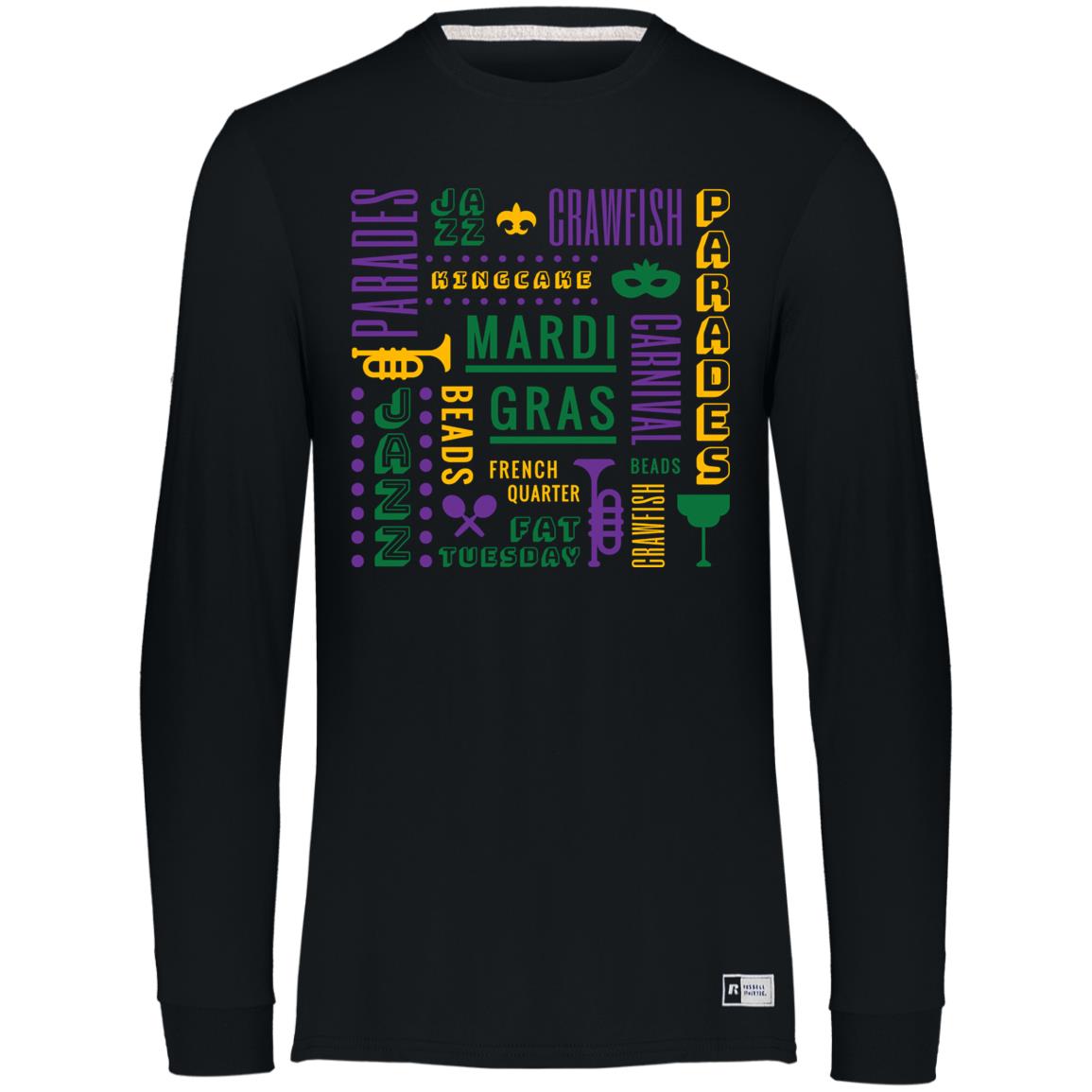 MARDI GRAS DESIGNS MULTI 64LTTM Essential Dri-Power Long Sleeve Tee