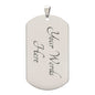 TO MY SON DOG TAG HIGHTLIGHT IN GOLD PRINT