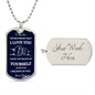 TO MY SON DEEP BLUE DOG TAG