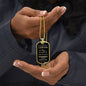 TO MY SON BLACK DOGTAG NECKLACE