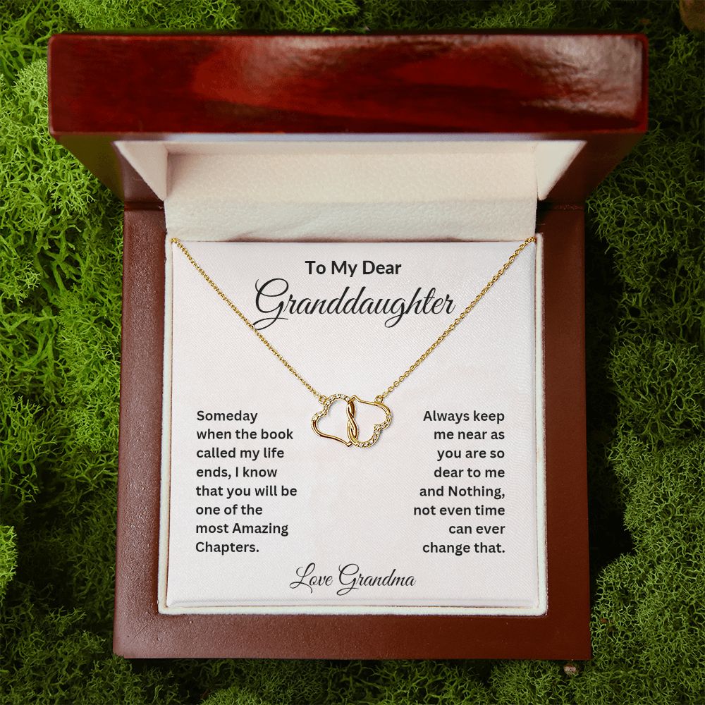 To My Dear Granddaughter Everlasting Love Necklace