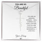 YOU ARE SO BEAUTIFUL FAITH CROSS NECKLACE