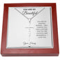 YOU ARE SO BEAUTIFUL FAITH CROSS NECKLACE