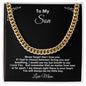 TOMY SON LOVE MOM CUBAN LINK CHAIN