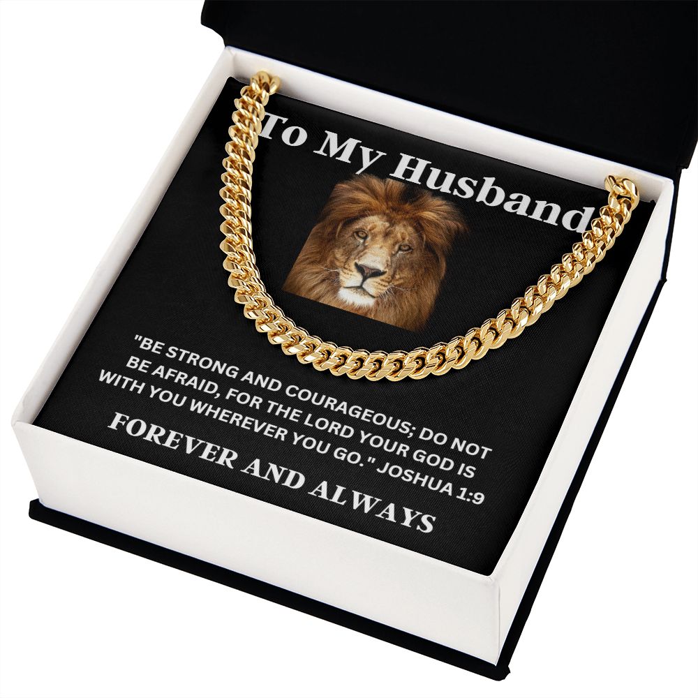 To My Husband Cuban Chain