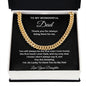 TO MY WONDERFUL DAD CUBAN LINK CHAIN