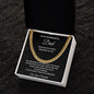 TO MY WONDERFUL DAD CUBAN LINK CHAIN