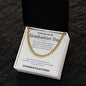 TO MY SON ON HIS GRADUATION DAY CUBAN CHAIN NECKLACE