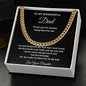 TO MY WONDERFUL DAD CUBAN LINK CHAIN