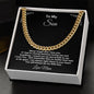 TOMY SON LOVE MOM CUBAN LINK CHAIN
