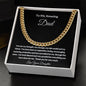 TO MY AMAZING DAD CUBAN LINK CHAIN