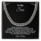TOMY SON LOVE MOM CUBAN LINK CHAIN