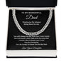 TO MY WONDERFUL DAD CUBAN LINK CHAIN
