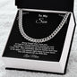 TOMY SON LOVE MOM CUBAN LINK CHAIN