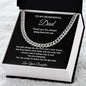 TO MY WONDERFUL DAD CUBAN LINK CHAIN
