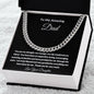 TO MY AMAZING DAD CUBAN LINK CHAIN