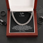 TOMY SON LOVE MOM CUBAN LINK CHAIN