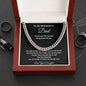 TO MY WONDERFUL DAD CUBAN LINK CHAIN