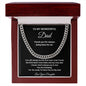 TO MY WONDERFUL DAD CUBAN LINK CHAIN