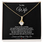 TO MY WIFE ALLURING BEAUTY NECKLACE