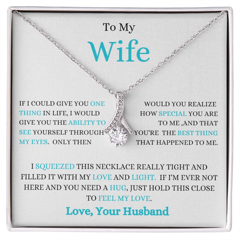 TO MY WIFE ALLURING BEAUTY NECKLACE