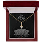 TO MY WIFE ALLURING BEAUTY NECKLACE